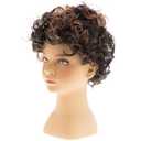 Brown Kids Wig Short Curly Child Synthetic Boys Wig Cosplay Halloween Costume Party Use