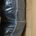 Car Garage Door Insulation Kit Fits 16x7 FT - Magnetic Thermal Insulated Door Curtains for Winter with Clear Window, Garage Door Cover Blanket Panels Screen for 2 Car Garages- Black