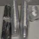 Amazon.com: tchrules 100 Set 16oz Plastic Cups with Lids and Straws, Disposable Clear Iced Coffee Cup with Lid, Round Bottom Plastic To Go Cups for Cold Drinks Slushie Smoothie Lemonade Party Picnic Shop Supplies : Health & Household