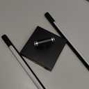 KDG Cordless Wall Sconces Set of 2, Wireless 5200mAh Rechargeable Battery Operated LED Wall Lamps with Remote, 360 Rotate Lightings for Wall Painting, Bedroom, Hallway, Night Light 23.6 inch (Black)