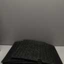 42in Extra Large Christmas Tree Collar - Wicker Woven Tree Collars for Artificial Trees - Handmade Rattan Rustic Farmhouse Basket for Tree Base Cover with Cord Cut-Out for 9ft 10ft 12ft Tree (Black)