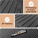 TripleAliners Truck Mat Compatible with 2005-2023 Toyota Tacoma 6FT Accessories, Truck Bed Mat Heavy Duty Custom Fit All Weather Protection TPE Pickup Liner