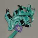 Cat Harness and Leash for Walking Escape Proof Soft Adjustable Cat Leash Breathable Comfortable Vest Easy to Wear Kitten Harness for Outdoor Travel Emerald (S (7-12lb))