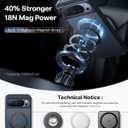TORRAS 360 Spin Magnetic Stand for Google Pixel 10 Pro XL case, Compatible with Magsafe, 4X Military Drop Protection, Slim for Google Pixel 10 Pro XL Phone Case with Kickstand, Black