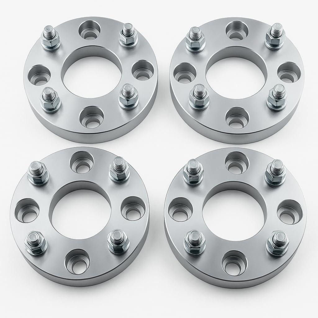 ezaccessory 4 Wheel Adapters 4x156 to 4x110 for Polaris Scrambler 400/500 Front Hub to Install Rims from Honda Rubicon Rincon ATV | 1.25" Thick