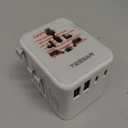 TESSAN Universal Travel Adapter 28W, International Power Adapter with 3 USB C 2 USB A Charging Ports, Worldwide Plug Adaptor for US to European UK Italy Ireland New Zealand (Type C G A I)