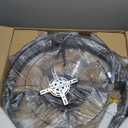 VOLISUN Caged Ceiling Fan with Light and Remote,23.6 inch Fandelier Ceiling Fan with Light Flush Mount, Farmhouse Bladeless Ceiling Fans with Lights for Kitchen,Bedroom