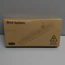 Aqjbh Bird Spikes, 20 Pack Squirrel Raccoon Pigeon Cat Animal Deterrent Spikes Anti-Climb for Outside Anti Animal Defender Spikes Outdoor to Keep Birds Away Black