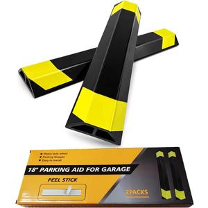 Heavy Duty Parking Aid for Garage, 18" Car Parking Stopper for Garage 2 Pack, Parking Aids Protects Car, Parking Stopper Easy to Install 2 Packs 18" L (2 Pack 18" L x 1.25H)