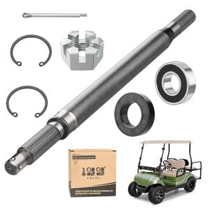 10L0L Golf Cart Rear Axle Shaft with Bearing Seal Kit Driver Side Compactible with for Yamaha G16 G19 G22 1996-2008 Drive 2015-up Golf Cart Replaces JR1-G6511-00-00