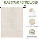 4 x White Camellia Flower Inspirational Decorative Garden Flag
