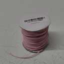 Uxcell 2mm Waxed Polyester String Cord 78M (85-Yards) Beading Thread Crafting Rope for Jewelry Making Bracelet Necklace Weaving, Light Pink