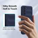 Silicone Case for Samsung Galaxy S22, Anti-Scratch Microfiber Lining, Shockproof Case with Camera Protection, Blue