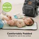 KeaBabies Portable Diaper Changing Pad, Easy Wipe Clean - Foldable Waterproof Baby Changing Mat for Diaper Bag, Compact, Lightweight, 25x13 Newborn, Infant, Baby Changer Travel Essential (Woods)