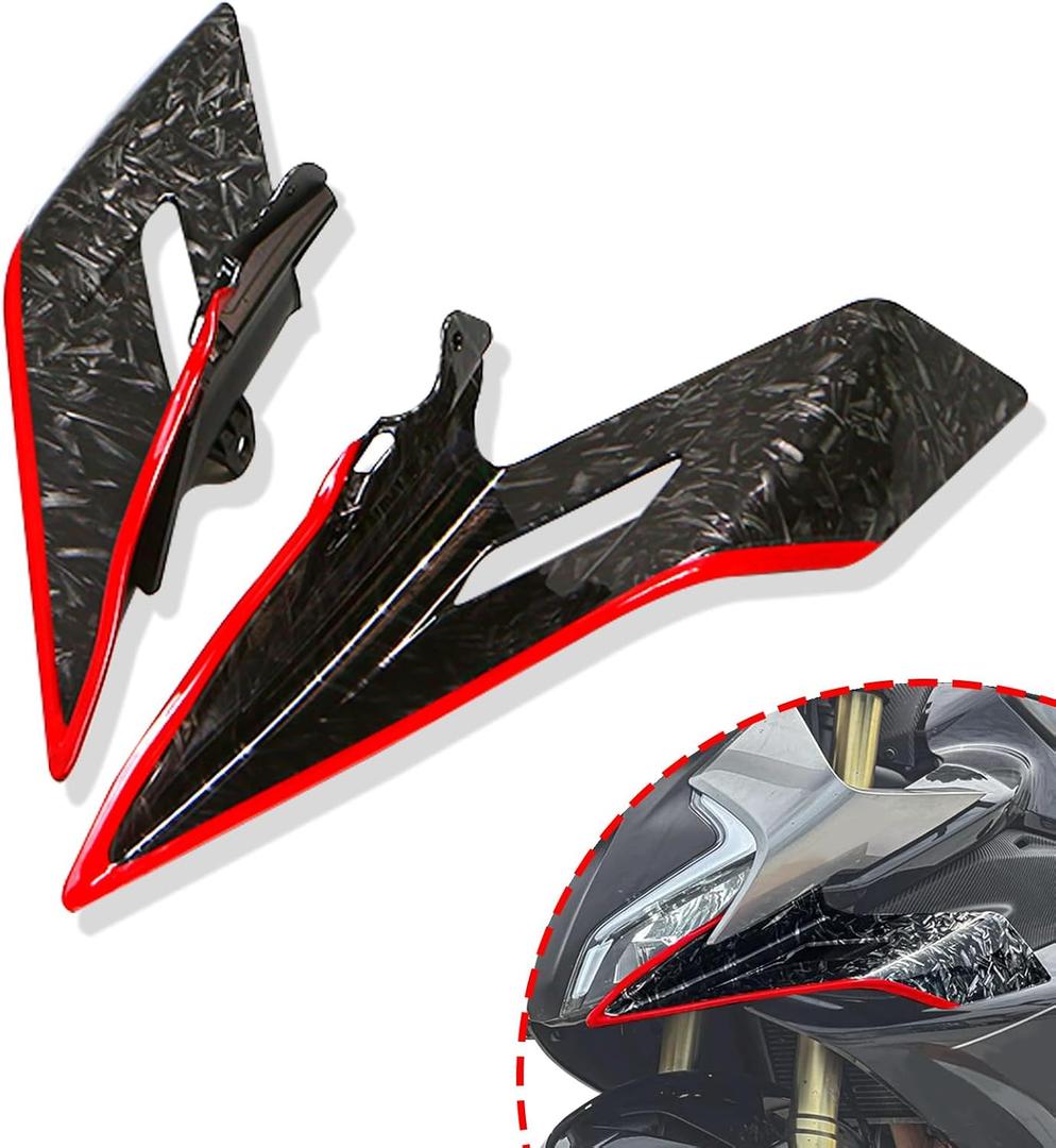 Motorcycle Winglets Batwing Wind Deflector Fairing Kits for CFMOTO 450SS 450SR 450SRS 2022 2023 2024 2025 CF Moto 450ss Side Winglet (Red)