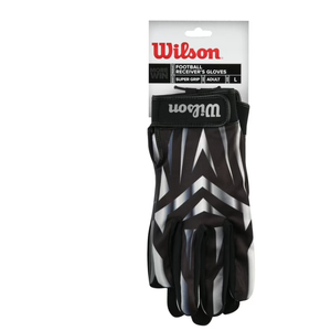 Wilson Receiver Football Gloves, Adult, M