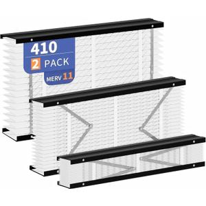 2-Pack 410 Filter Replacement Compatible with AprilAire 410 Whole House Air Purifiers Models,1410,1610,2410,2416,3410,4400,MERV 11 Furnace Filter Replacement,fit for16x28x4Furnace Actual size