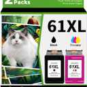 61XL Ink Cartridge Replacement for HP 61 XL(Black Color Combo Pack) for HP61 HP61XL for 4500 5530 4630 2540 4502 2542 4635 5535 4501 3050 2541 3510 2514 3512 1000 1010 1510 Printers
