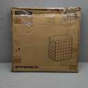 SONGMICS 29 Gal, (110L) Laundry Basket, Laundry Hamper, Collapsible Clothes Hamper, Removable and Washable Liner, Metal Wire Frame, for Bedroom Bathroom, Black and Gray ULCB111G01