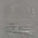 Boyun Acrylic Cake Disc Set - Clear Decorating Supplies with 6 Round Discs, 2 Icing Scrapers and 3 Center Dowels for Cake Making (6.5/8.5/10.5 Inch)