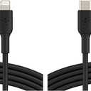 Belkin BoostCharge Fast Charging USB C to Lightning Cable 3.3ft/1M - MFi Certified 18W Power Delivery iPhone Charger Cord - Apple Charger USB C Cable - Fast Charging for iPhone 14, iPhone 13 - Black