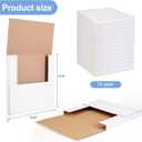 15 Sets Vinyl Record Mailers, 12.5" X 12.5" x 1" LP Shipping Mailer Boxes, White Vinyl Record Shipping Boxes with Foam Pouches, Fragile Stickers