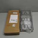 2 Pack Pot Lid Organizer Rack, 6-Tier Pot Lids Holder for Cabinet Door/Wall, No Drilling Adhesive Wall/Door Mounted Rustproof Pot and Pan Cover for Kitchen Storage, Classic Black