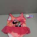 Disney Minnie Mouse Princess Girls UPF 50+ One Piece Bathing Suit for Toddler and Big Kids Pink, Size 5