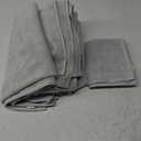Great Bay Home Grey Bath Towel Set  100% Cotton 6-Piece Set, Absorbent & Quick-Drying, Soft & Durable (03 Light Grey)