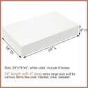 Mefleet 24x14x4 Inches Extra Large Gift Boxes with Lids 6 Pack Deep Coat Clothes Robe Blanket Sweater Box for Christmas Presents, Holidays, Birthday Gift Wrapping White
