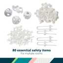 Safety 1st Home Safeguarding and Childproofing Set (80 Pcs), White