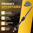 CV Axle Shaft Assembly Front Right Passenger Side Compatible with 2013-2018 Nissan Altima 2.5L L4 Sedan, Replace OE# 39100-3TA0A 391003NT0A, 66-6431