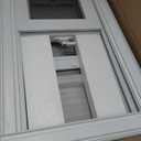 32" x 16" Vinyl Basement Sliding Window,Removable Flange,White