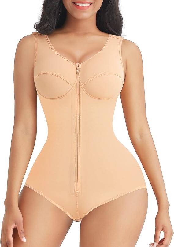 FeelinGirl Shapewear Tummy Control Fajas Colombianas Stage 2 Post Surgery Compression Garment Body Shaper for Women M