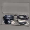 Black Irregular Polygon Clip-On Sunglasses  Polarized, Blue Light Blocking & UV400, Anti-Glare for Driving/Outdoor/Digital Use