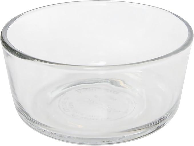 Pyrex Simply Store Cup Single Glass Food Storage Container with Lid, Non-Pourous Glass Round Meal Prep Container with Lid, BPA-Free Lid, Dishwasher, Microwave, Oven and Freezer Safe