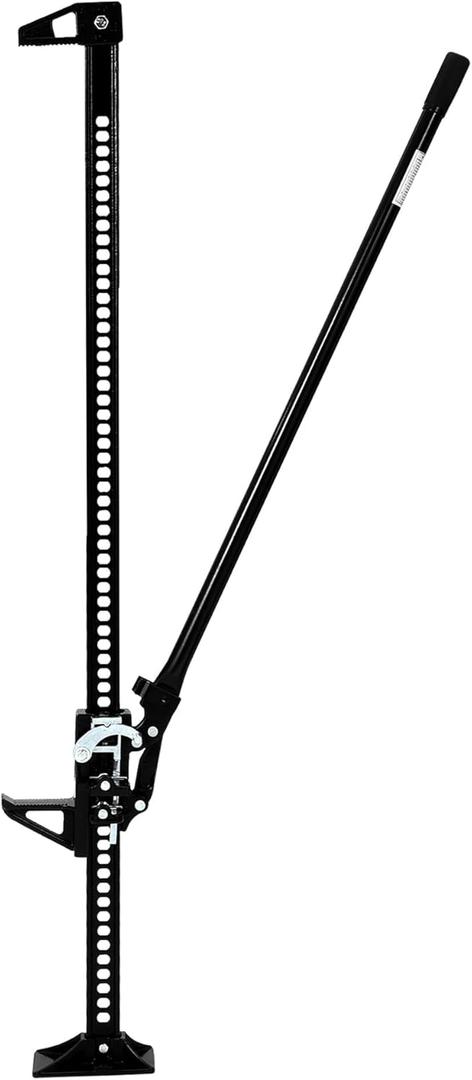 60" Farm Jack 3 Ton Heavy Duty, Hi-Lift Off Road Jack for Truck SUV Tractor - 7000LB Capacity, Ratcheting Lift 5.12-52" (Black)