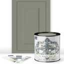 ALL-IN-ONE Paint By Heirloom Traditions, Simply Sage (Gray Green), Quart - Durable Cabinet And Furniture Paint, Built In Primer And Top Coat, No Sanding Needed, Includes Our 30 Featured Color Card, 32 Fl Oz, Pack Of 1