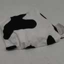 Renaiss 6x6ft Cow Print Round Backdrop Cover Cow Spots Black and White Cow Skin Farm Animal Circle Background Bridal Shower Baby Shower Cowgirl Cowboy Birthday Party Decor Arch Photo Booth Props (Diam 6ft / 1.8m)