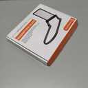 Large LED Hands-Free Page Neck Magnifier w/Detachable GooseNeck Bracket | Eye Care 3 Color Light &Anti-Glare Lens to Reduce Eye Strain-for Read, Craft, Knit, Needlework, Low Vision Senior