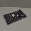 zoocatia Small Wood Tray Pedestal Stand Farmhouse Bathroom Decor Decorative Wooden Riser Kitchen Soap Dish Holder for Vanity, Counter, Sink, Black (8.7" x 3.6" x 1.6")