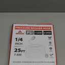 YAMATIC Pressure Washer Hose 25FT x 1/4", 3200 PSI Kink Resistant OEM-Quality Upgrade Power Washer Replacement with M22-14mm Brass Fittings for Ryobi, Troy Bilt, Greenworks, Craftsman