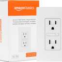 Amazon Basics Smart In-Wall Outlet, Works with Alexa Only, 15 Amps, 2.4 GHz Wi-Fi, No Hub Required, White