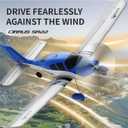 QIDI 580 5-Channel Off-Road Aircraft 3D RC Plane One-Key Hanging Stunt Fixed Wing with Wind Resistant Flight Control for Beginner and Experienced Ready to Fly(Blue)