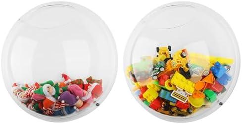 Yungyan 2 Pcs Acrylic Toy Dispenser for Wall Mounted Wall Toy Organizer for Kids Hanging Storage Display Acrylic Organizer Clear Storage Bin for Nursery Playroom Cars Trains(Classic Style)