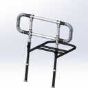 Bed Rails for Elderly Adults Height Adjustable Bed Assist Rail for Seniors Safety Bed Handle with Leg
