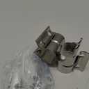 2.5 Inch Exhaust Clamps 2 Packs,2 1/2in Lap Joint Band Clamp 304 Stainless Steel for Muffler Pipe Repair