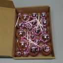 ASTARON 20 Pcs Disco Ball Cake Topper Decorations Sticks Pink Cake Balls Picks Toppers for Birthday Anniversary Disco Retired Theme Party Decorations