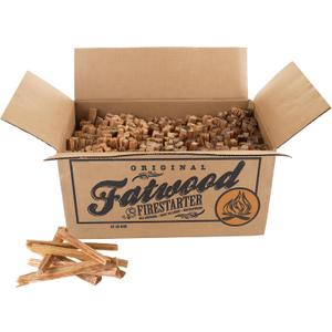 Fatwood Fire Starter Sticks 25lb Box - Indoor or Outdoor All Natural Pine Fire Starters for Campfires, Fireplace, Firepit, Wood Stove, or BBQ Grill - Kindling Wood Firewood Lighter by Pure Garden