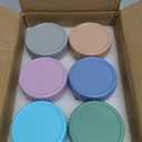 DRKIO 6 Pack Glass Baby Food Storage Containers - 4 Oz Baby Food Jars with Lids Baby Food Maker Microwave Dishwasher Freezer Safe 100% Leak Proof BPA Free Reusable